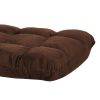 Adjustable Cushioned Floor Gaming Lounge Chair – 100 x 50 x 12 cm, Brown