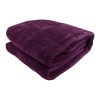 Laura Hill 600GSM Faux Mink Blanket Double-Sided Queen Size – Purple