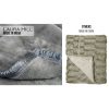 Laura Hill Faux Mink Blanket 800GSM Heavy Double-Sided – Silver