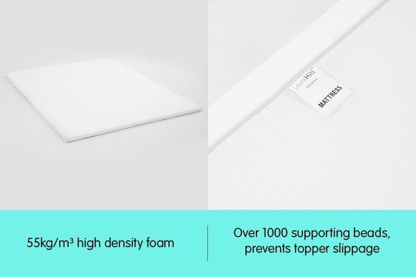 Laura Hill High Density Mattress foam Topper – DOUBLE, 7 cm
