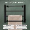 Pronti Heated Electric Towel Bathroom Rack EV-60 – Black