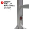 Pronti Heated Electric Towel Bathroom Rack EV-60 – Silver