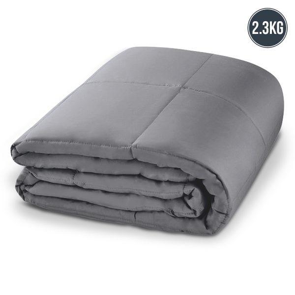 Laura Hill Weighted Blanket Heavy Quilt Doona – Grey, 2.3 KG