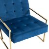 Arm Chair Blue Velvet