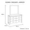 4 Pieces Bedroom Suite in Solid Wood Veneered Acacia Construction Timber Slat King Size Oak Colour Bed, Bedside Table & Dresser