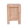 4 Pieces Bedroom Suite in Solid Wood Veneered Acacia Construction Timber Slat King Size Oak Colour Bed, Bedside Table & Dresser