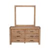 4 Pieces Bedroom Suite in Solid Wood Veneered Acacia Construction Timber Slat King Size Oak Colour Bed, Bedside Table & Dresser