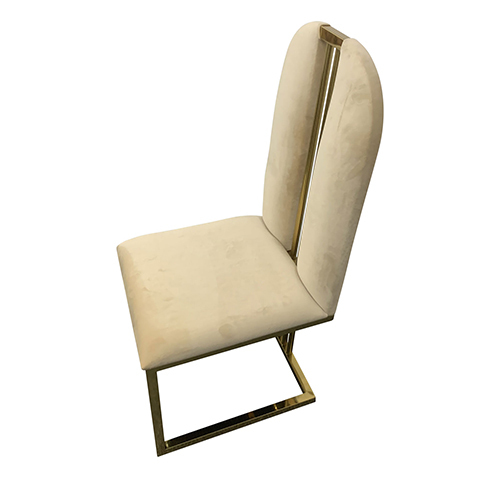 2X Fancy Dining Chair Beige Colour