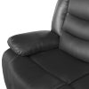 Single Seater Recliner Sofa Chair In Faux Leather Lounge Couch Armchair in Black