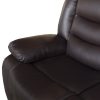 Single Seater Recliner Sofa Chair In Faux Leather Lounge Couch Armchair in Brown