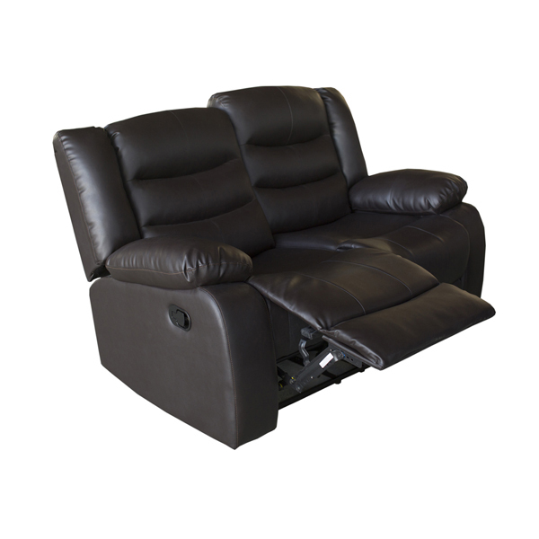 3+2+1 Seater Recliner Sofa In Faux Leather Lounge Couch in Brown