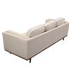 3+2 Seater Sofa Beige Fabric Lounge Set for Living Room Couch with Wooden Frame