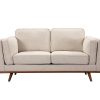 3+2 Seater Sofa Beige Fabric Lounge Set for Living Room Couch with Wooden Frame