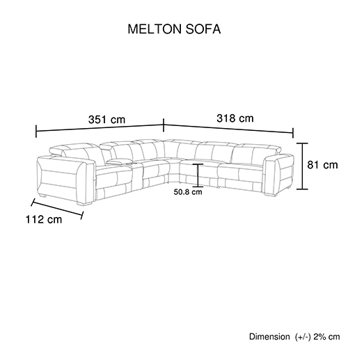 6 Seater Genuine Leather Sofa Three Power Recliner Zero Gravity Mechanism Manual Headrest USB Charger