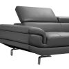 5 Seater Lounge Set Grey Colour Leatherette Corner Sofa for Living Room Couch with Chaise