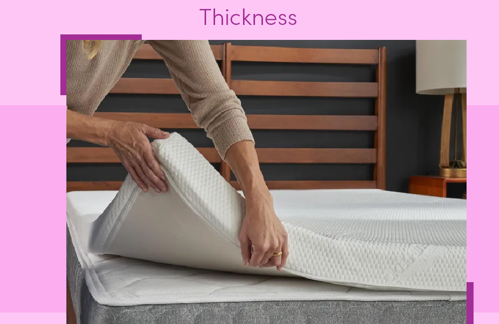 Thickness of mattress topper