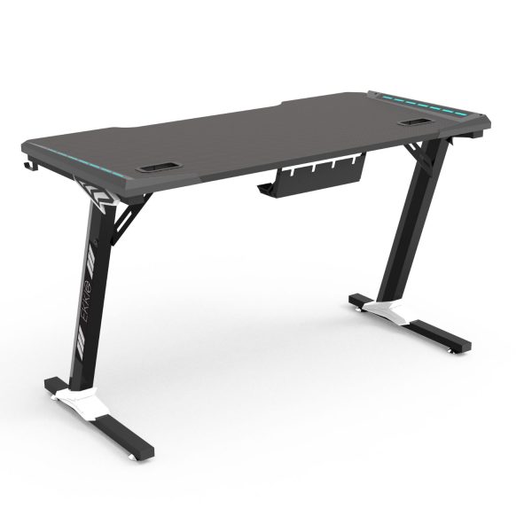 EKKIO RGB Gaming Desk Z Shape Black 100cm EK-GD-105-AL