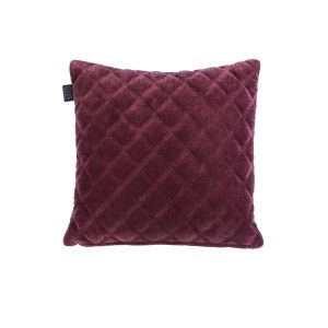 Vercors Luxury Cotton Velvet Filled Square Cushion - Purple