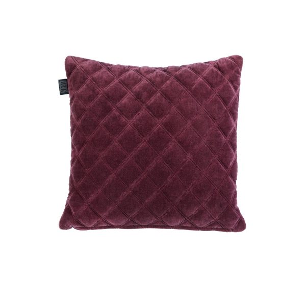 Vercors Luxury Cotton Velvet Filled Square Cushion – Purple