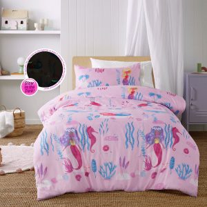 Glow in the Dark Under the Sea Quilt Cover Set Double