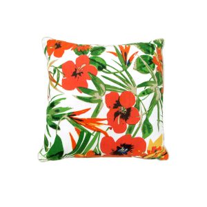 Kalani Floral Filled Cushion 43 x 43 cm Green