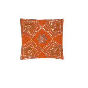 Sequin Cushion Cover Maya Orange