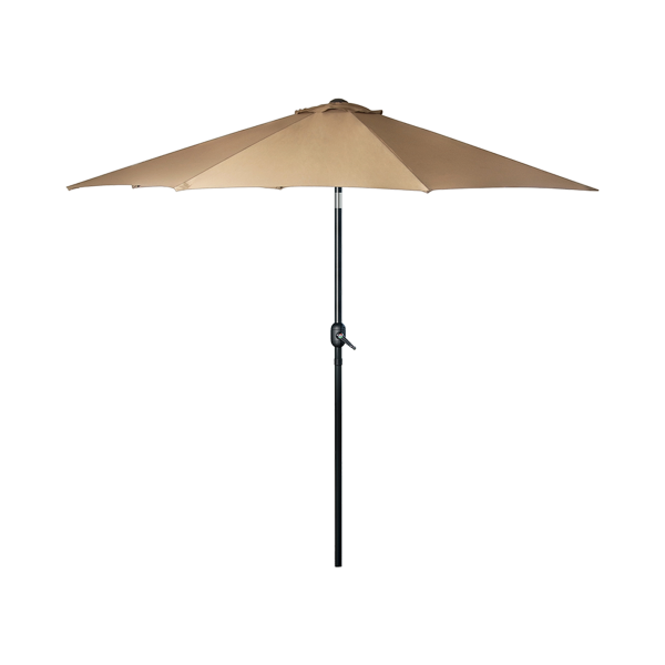 9FT Patio Umbrella Outdoor Garden Table Umbrella with 8 Sturdy Ribs