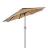 9FT Patio Umbrella Outdoor Garden Table Umbrella with 8 Sturdy Ribs