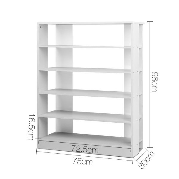 Shoe Cabinet Shoes Organiser Storage Rack 30 Pairs Shelf Wooden