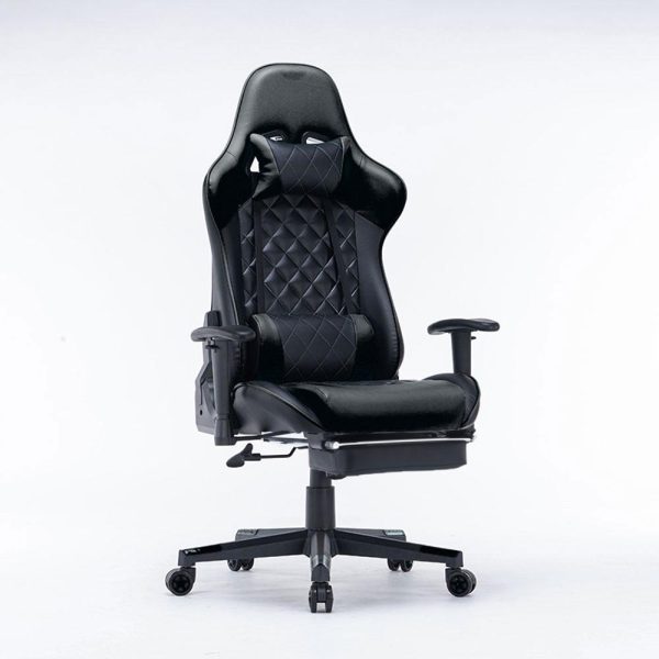 Gaming Chair Ergonomic Racing chair 165° Reclining Gaming Seat 3D Armrest Footrest