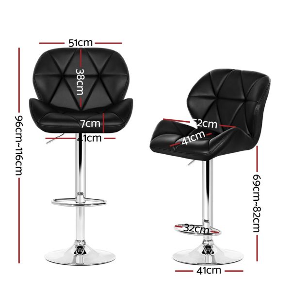 Kitchen Bar Stools – Black and Chrome