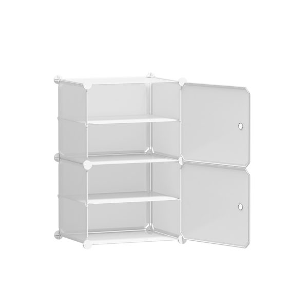 Shoe Cabinet DIY Shoe Box White Storage Cube Portable Organiser Stand