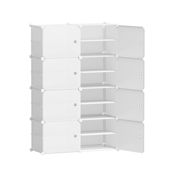 Shoe Cabinet DIY Storage Cube Shoe Box White Portable Organiser Stand