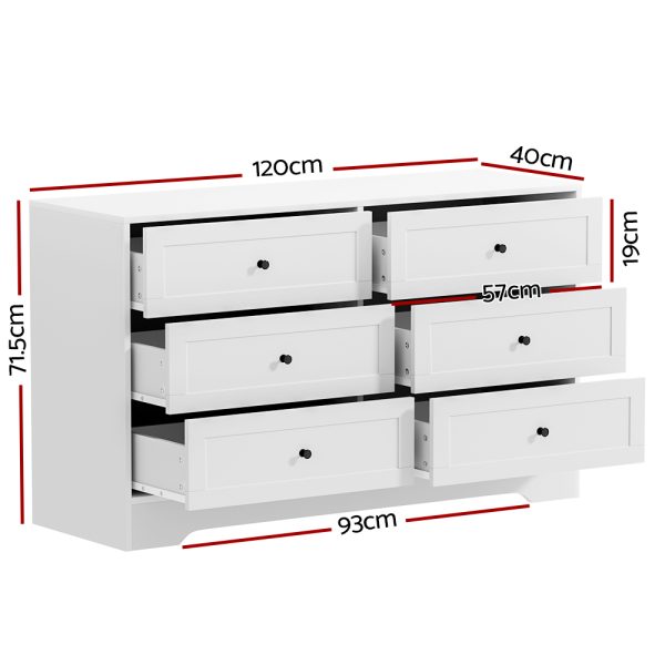 6 Chest of Drawers – LEIF White