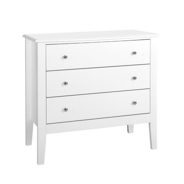 3 Chest of Drawers – BRITTANY White