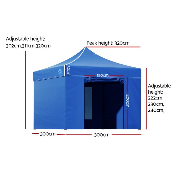 Gazebo Pop Up Marquee Folding Wedding Tent Gazebos Shade