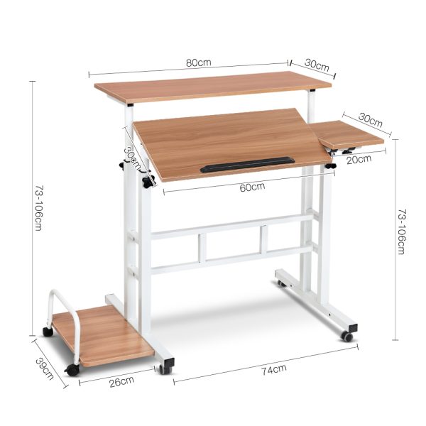 Twin Laptop Table Desk