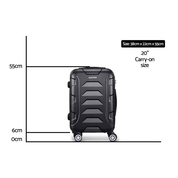 Luggage Travel Suitcase Set Trolley Hard Case Strap Lightweight