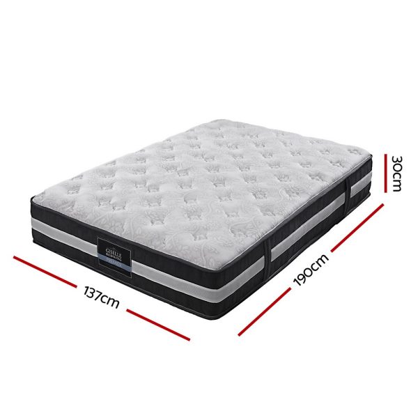 Bargoed Mattress Bed Size 7 Zone Pocket Spring Medium Firm Foam 30cm