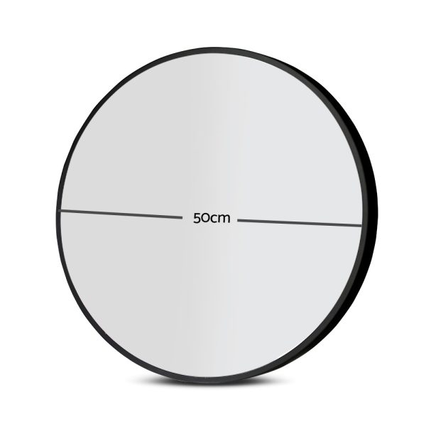 Round Wall Mirror Makeup Bathroom Mirror Frameless