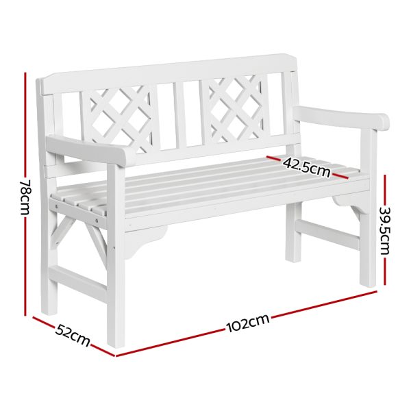 Wooden Garden Bench Patio Furniture Timber Outdoor Lounge Chair