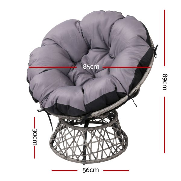 Outdoor Papasan Chairs Lounge Setting Patio Furniture Wicker