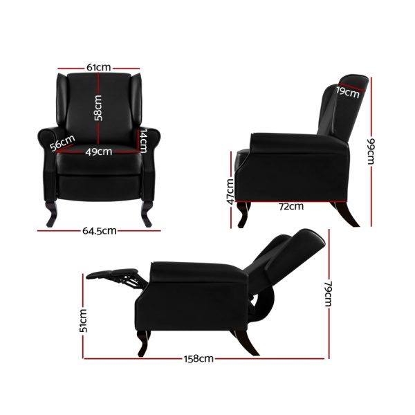 Recliner Chair Sofa Armchair Lounge Leather