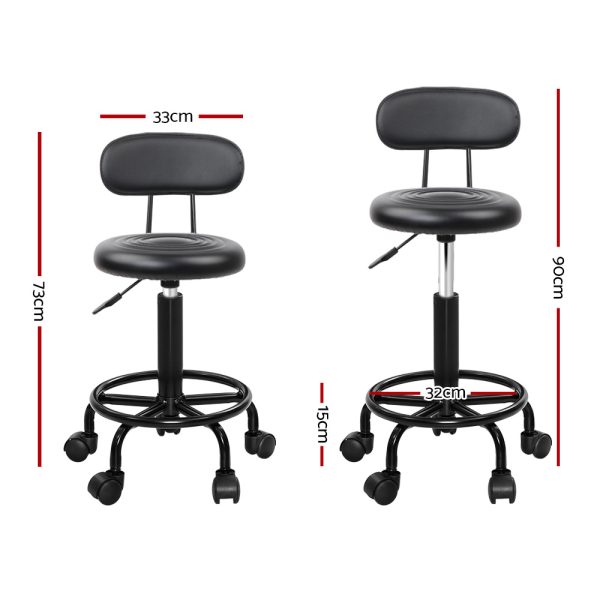 Salon Stool Swivel Chairs with Back Barber Beauty Hydralic Lift