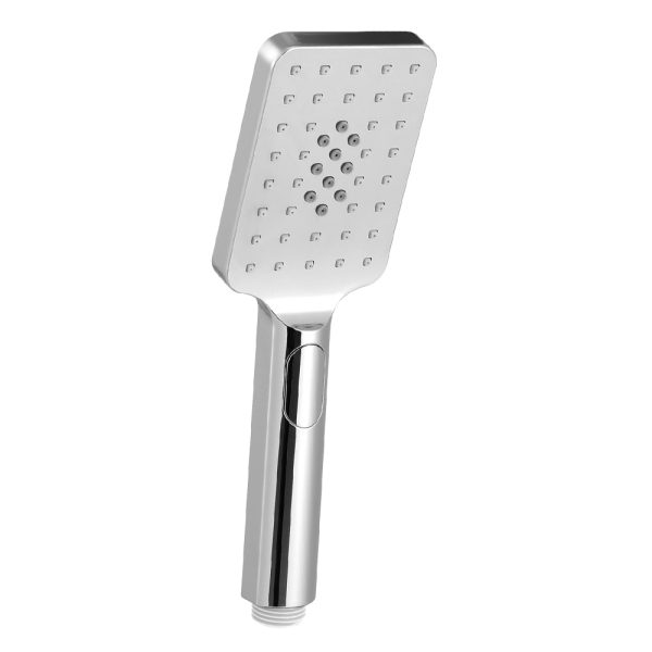 Handheld Shower Head 3.1” High Pressure 3 Spray Modes Square Chrome