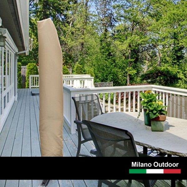 3M Outdoor Umbrella Cantilever With Protective Cover Patio Garden Shade