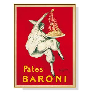 Pates Baroni Pasta Gold Frame Canvas Wall Art