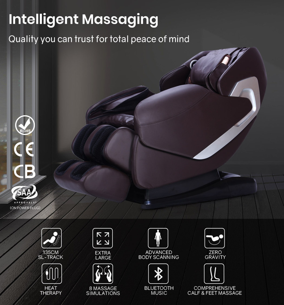 FORTIA Electric Massage Chair Full Body Shiatsu Recliner Zero Gravity Heating Massager, Remote Control.