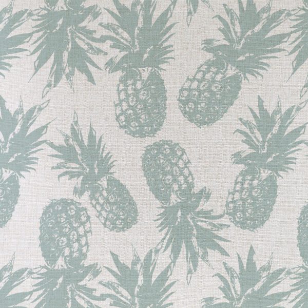 Cushion Cover-Coastal Fringe Natural-Pineapples Seafoam