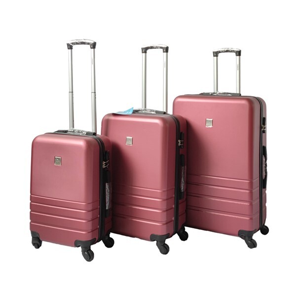 Expandable ABS Luggage Suitcase Set 3 Code Lock Travel Carry Bag Trolley